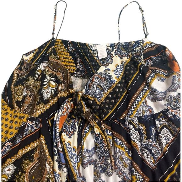 H&M Bohemian Patchwork Paisley Handkerchief Maxi Dress - Picture 5 of 11